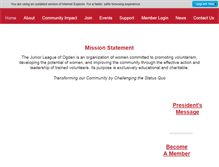 Tablet Screenshot of juniorleagueogden.org